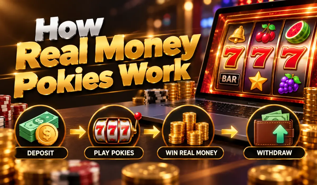 How Real Money Pokies Work: Bets, RTP, Winnings and Withdrawals Explained